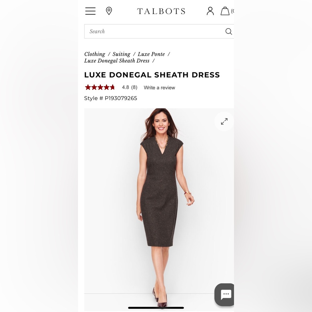Talbots Luxe Donegal Sheath Dress - NWT-retail 176